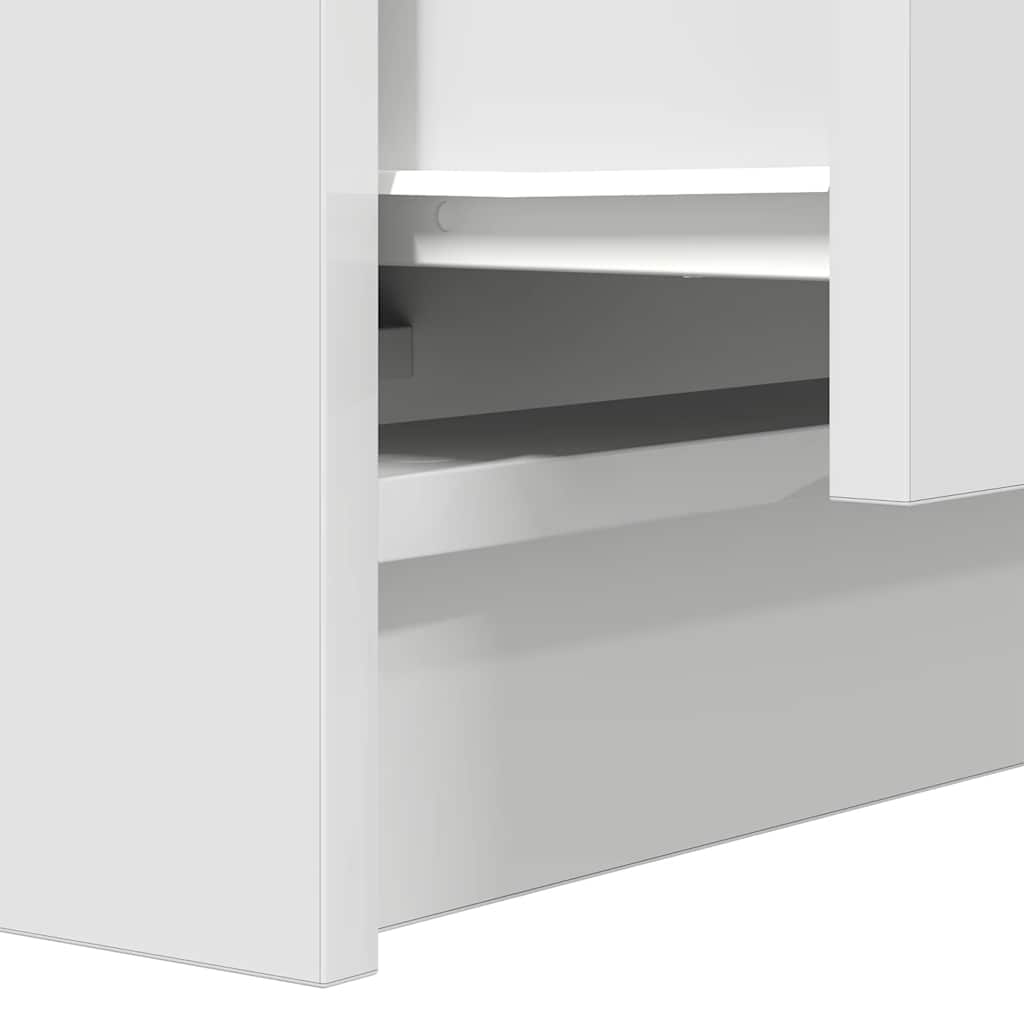 Bedside Cabinets with 2 Drawers 2 pcs White 38x34x80 cm