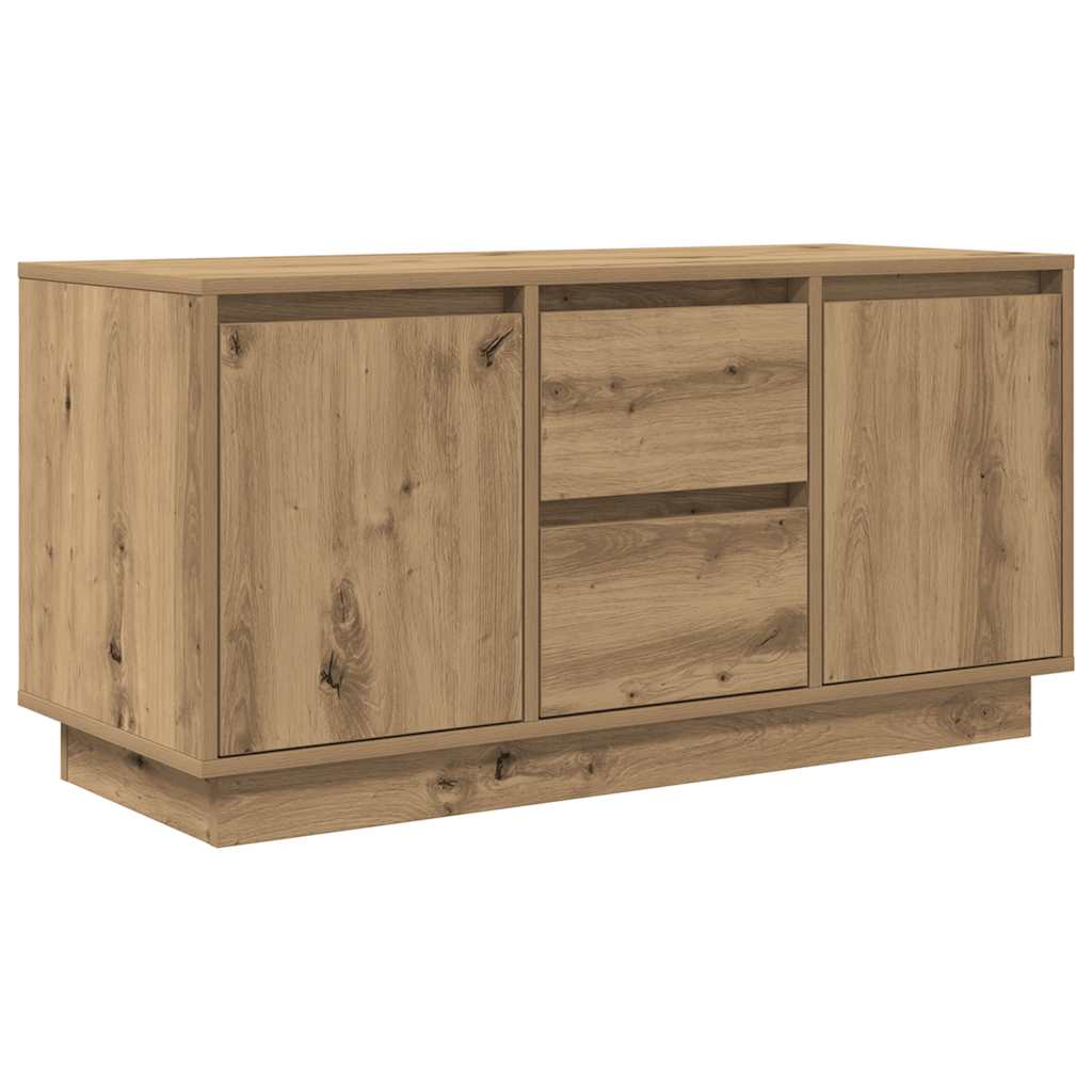 TV Cabinet with LED Lights Artisan Oak 100x41x50 cm