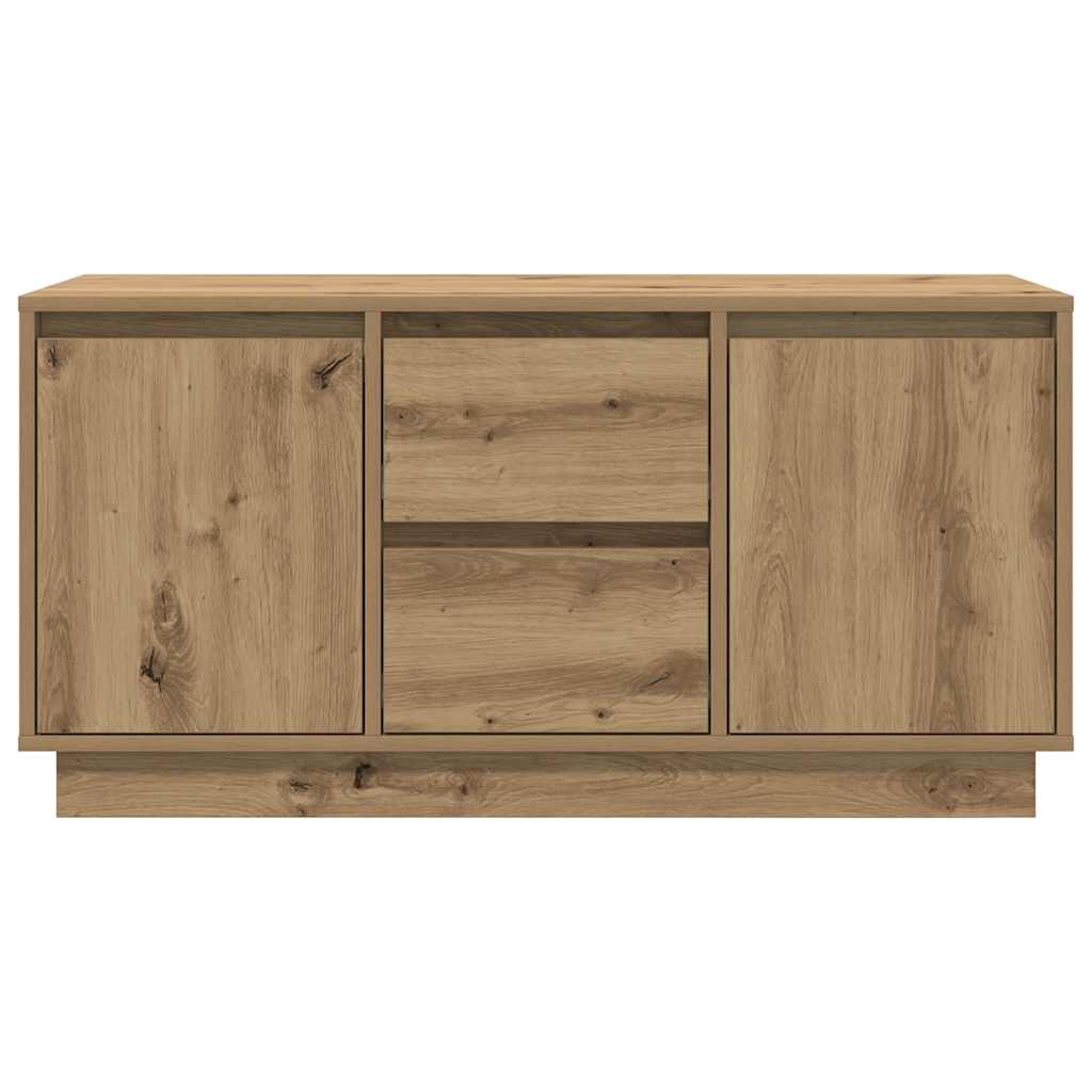 TV Cabinet with LED Lights Artisan Oak 100x41x50 cm