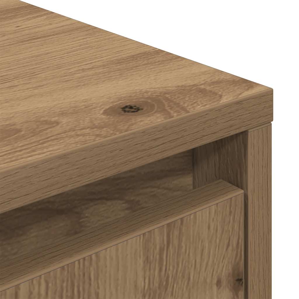 TV Cabinet with LED Lights Artisan Oak 100x41x50 cm
