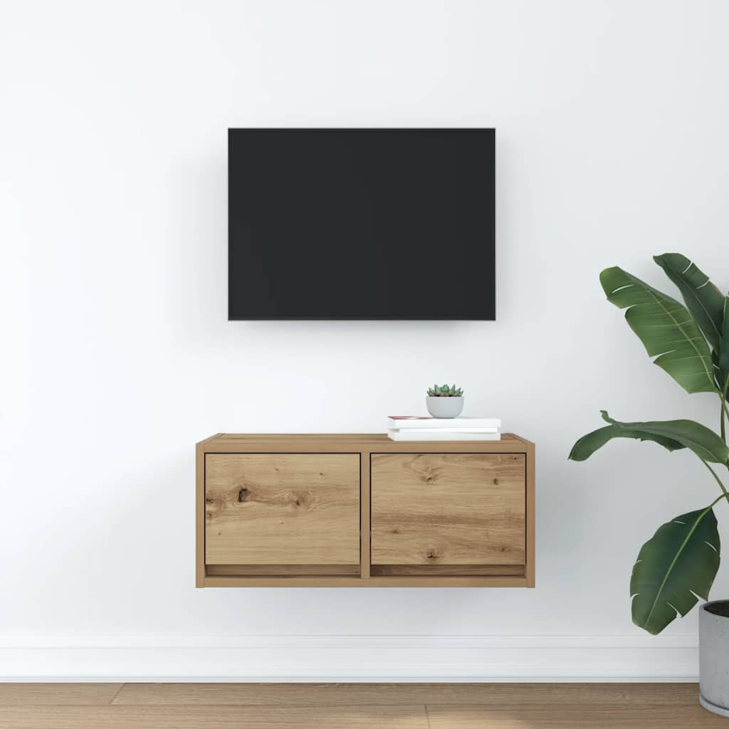 TV Cabinet Artisan Oak 60x31x25.5 cm Engineered Wood