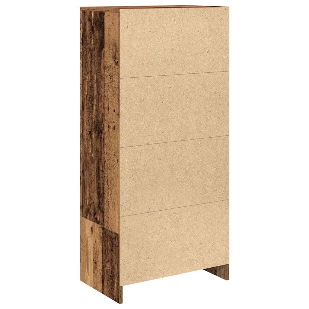 Cabinet with Drawer Old Wood 55.5x34x119.5 cm Engineered Wood