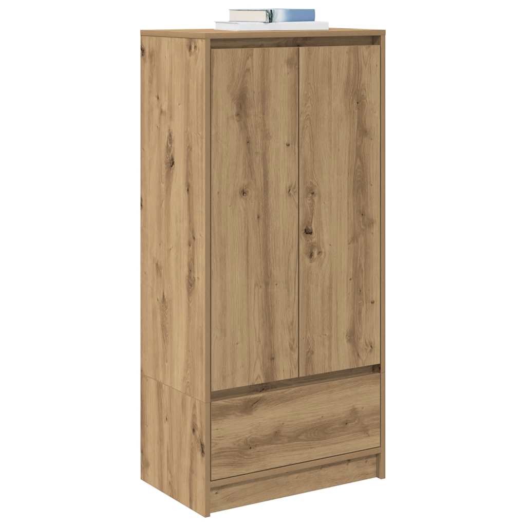 Cabinet with Drawer Artisan Oak 55.5x34x119.5 cm Engineered Wood