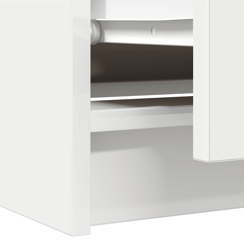 TV Cabinet White 60x35x54 cm Engineered Wood