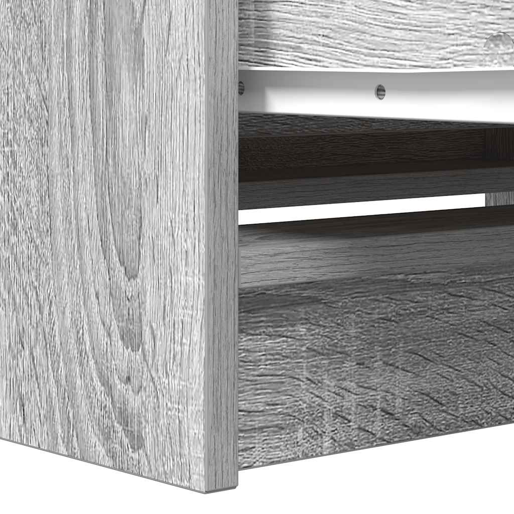 TV Cabinet Grey Sonoma 80x35x54 cm Engineered Wood