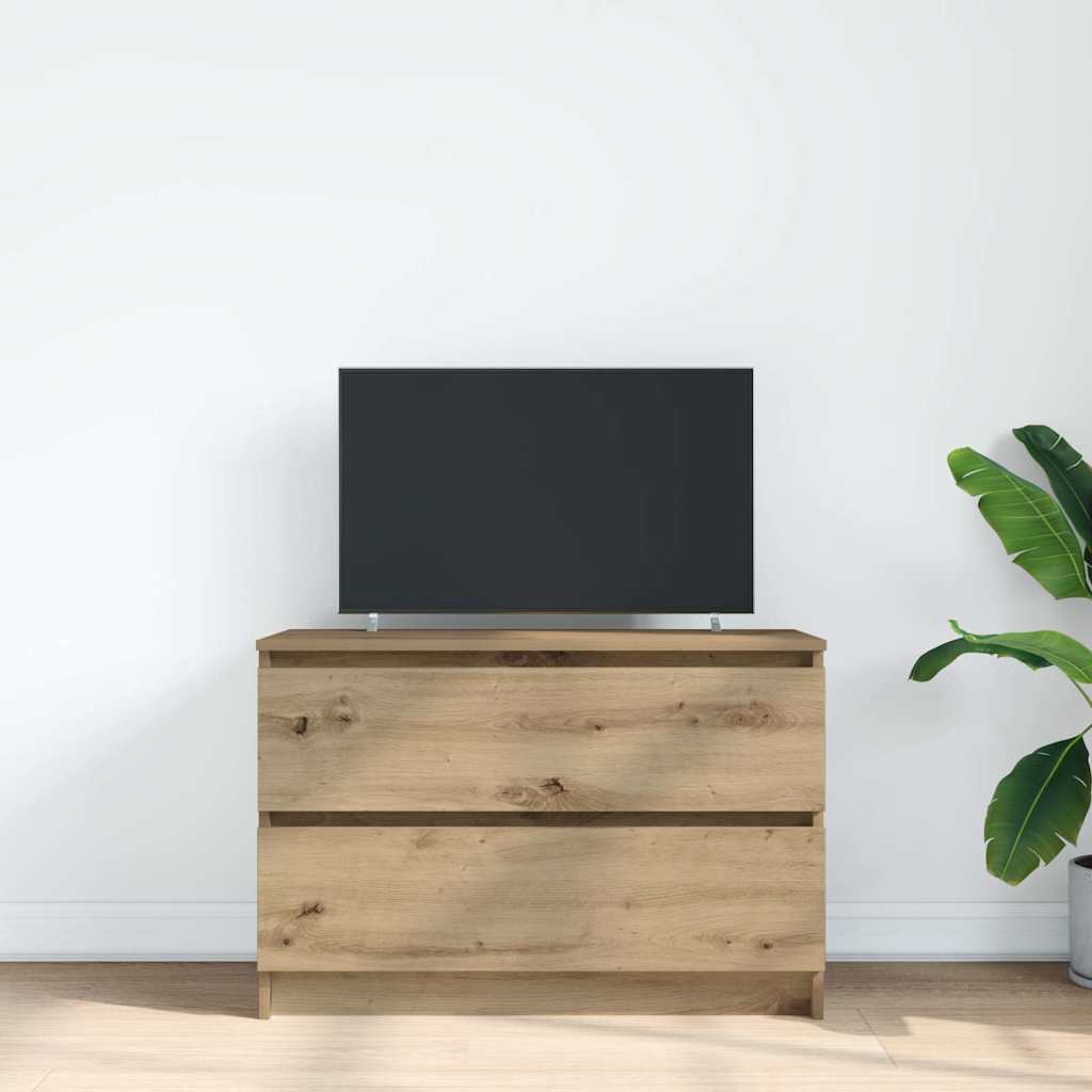 TV Cabinet Artisan Oak 80x35x54 cm Engineered Wood