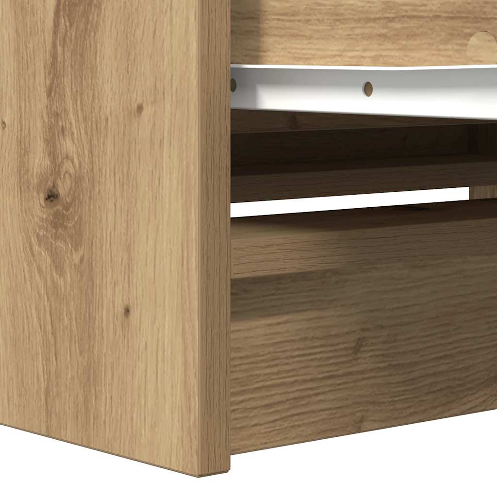 TV Cabinet Artisan Oak 80x35x54 cm Engineered Wood