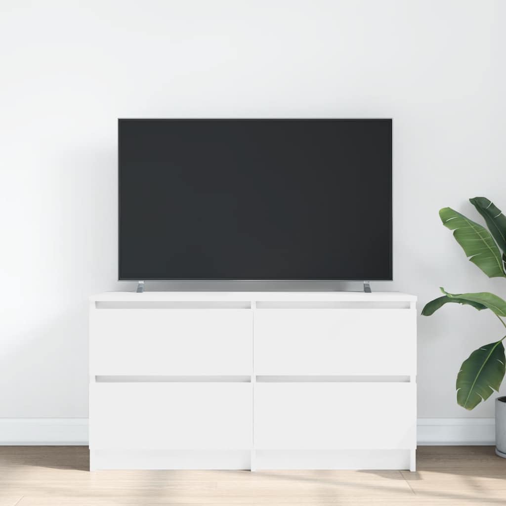 TV Cabinet White 100x35x54 cm Engineered Wood