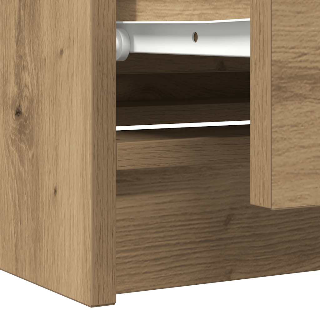 TV Cabinet Artisan Oak 100x35x54 cm Engineered Wood