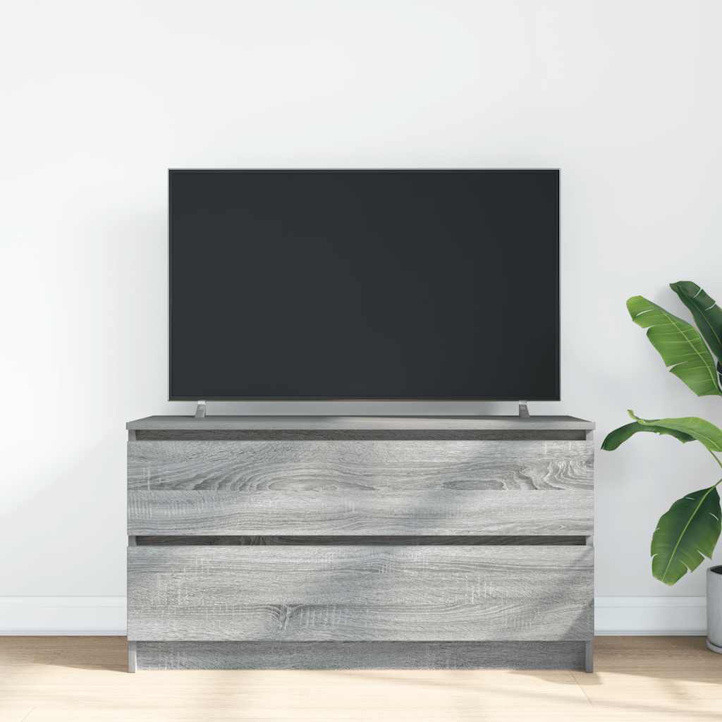 TV Cabinet Grey Sonoma 100x35x54 cm Engineered Wood