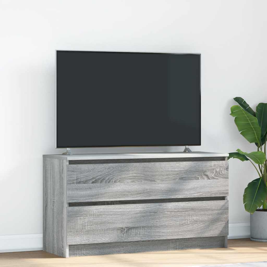 TV Cabinet Grey Sonoma 100x35x54 cm Engineered Wood