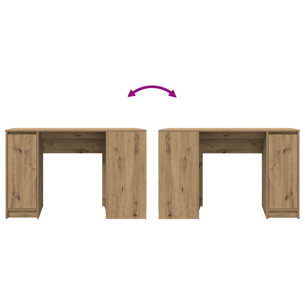 Desk Artisan Oak 120x42x76 cm Engineered Wood