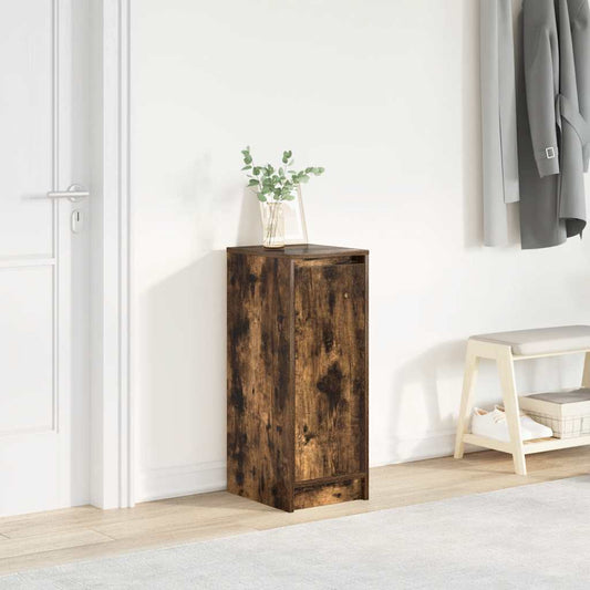 Shoe Cabinet Smoked Oak 29.5x34x76 cm Engineered Wood
