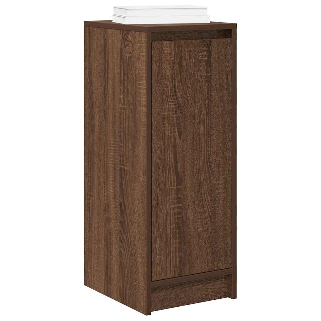 Shoe Cabinet Brown Oak 29.5x34x76 cm Engineered Wood