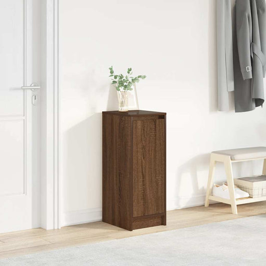Shoe Cabinet Brown Oak 29.5x34x76 cm Engineered Wood