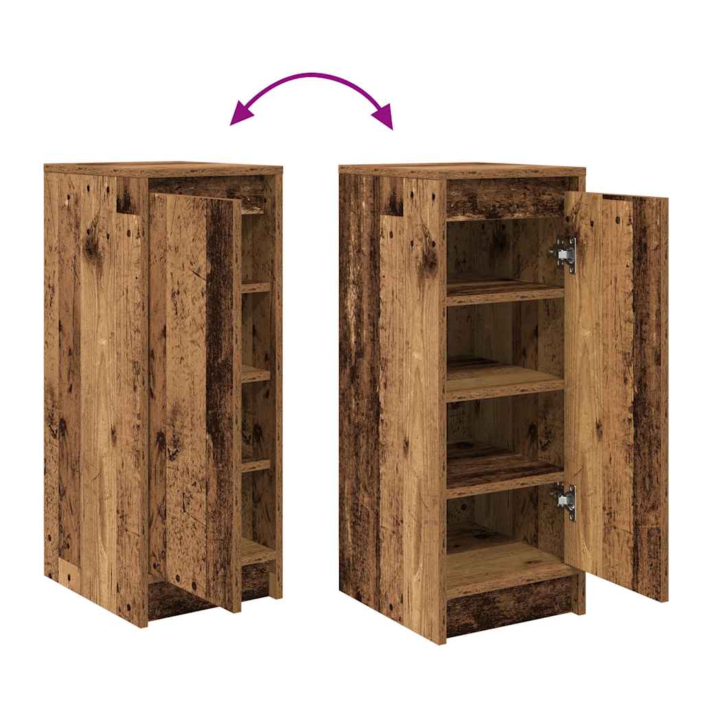 Shoe Cabinet Old Wood 29.5x34x76 cm Engineered Wood