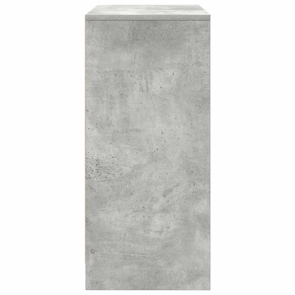 Shoe Cabinet Concrete Grey 57x34x76 cm Engineered Wood