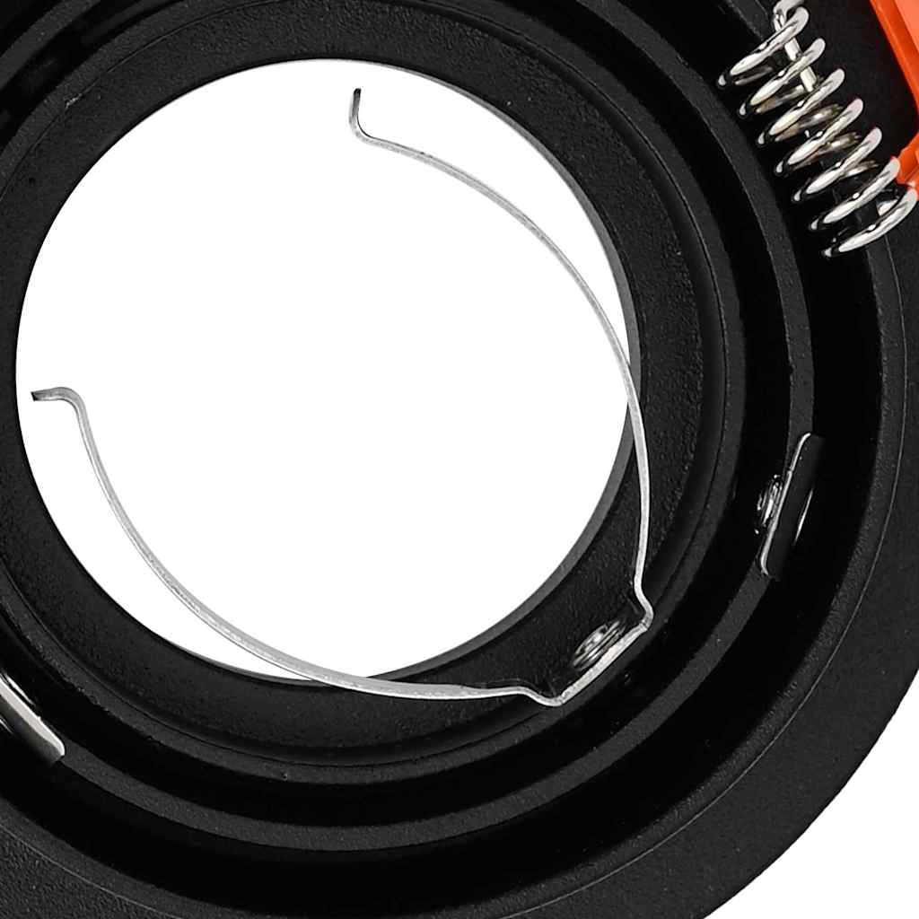 Spotlights with Spotlights 6 pcs Black 9 x 9 x cm Aluminium