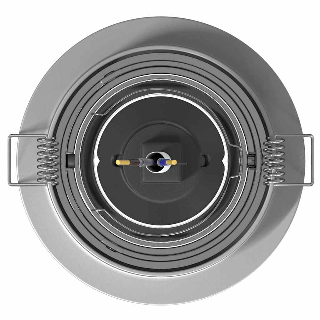 Spotlights with Spotlights 6 pcs Silver 9 x 9 x cm Aluminium