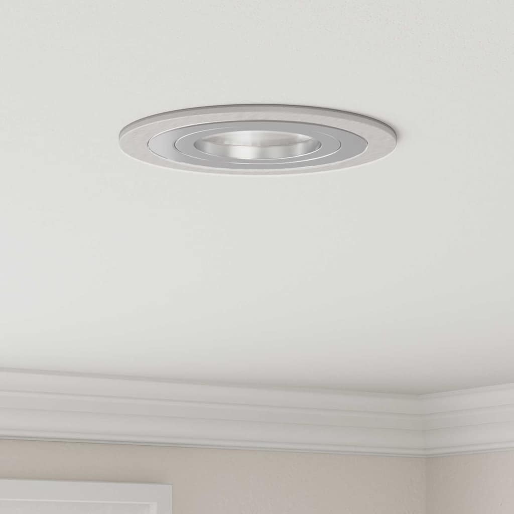 Spotlights with Spotlights 24 pcs Silver 9 x 9 x cm Aluminium