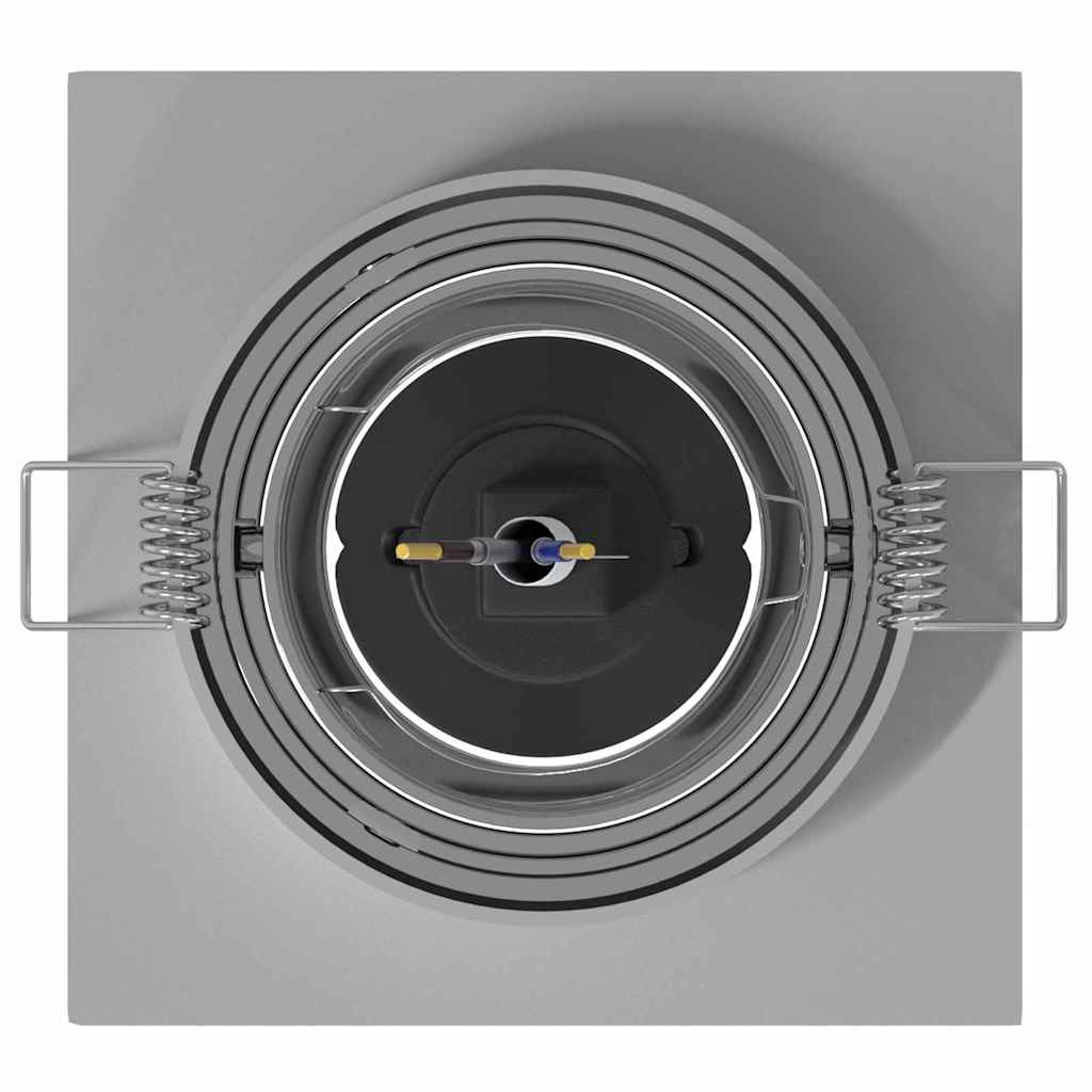 Spotlights with Spotlights 6 pcs Silver 9 x 9 x cm Aluminium