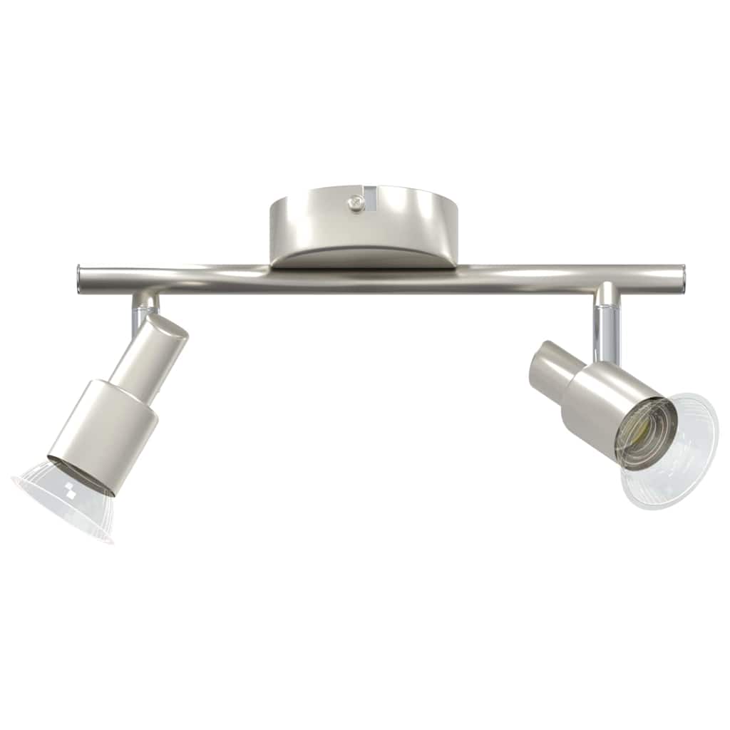 Ceiling Spotlight Brushed Nickel 25.5 x 8 x 11 cm Steel