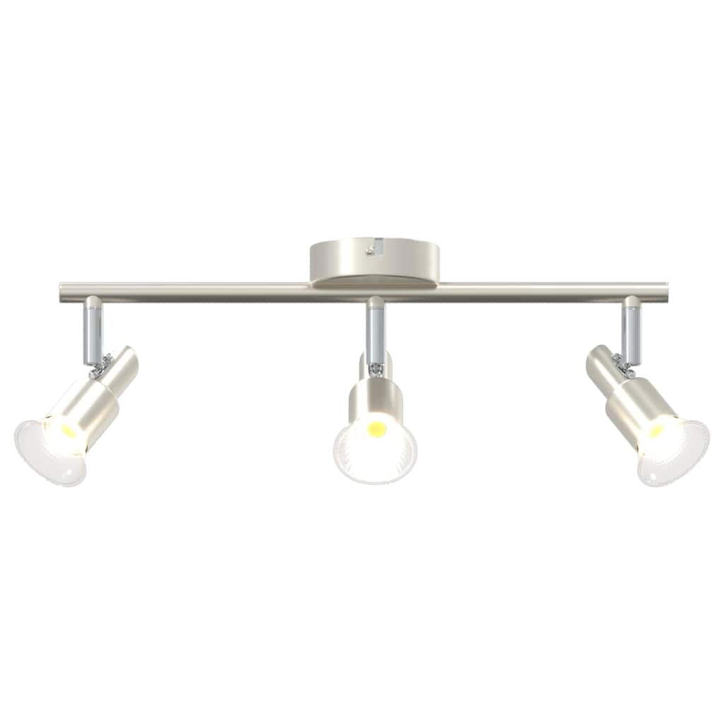 Ceiling Spotlight Brushed Nickel 39 x 10.5 x 10.5 cm Steel