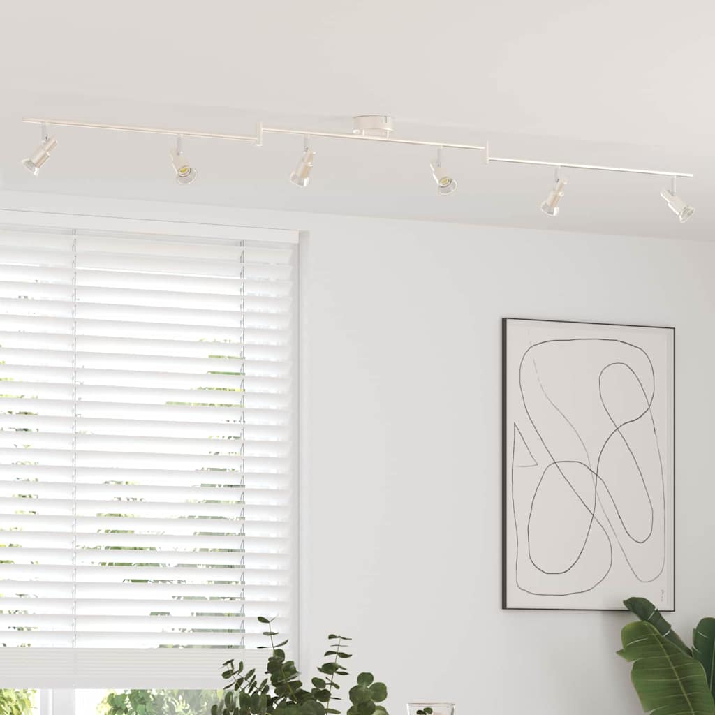 Ceiling Spotlight Brushed Nickel 176.5 x 9.5 x 14 cm Steel