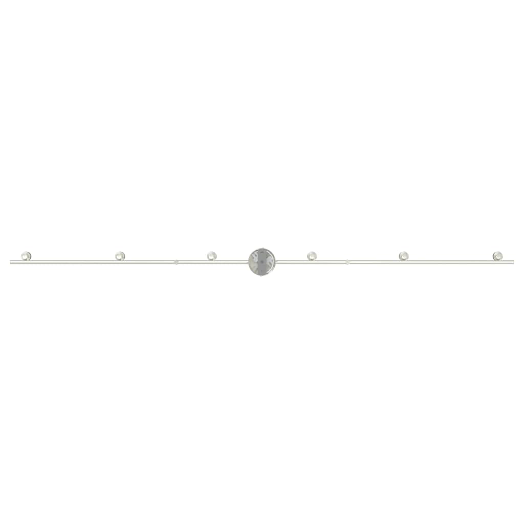 Ceiling Spotlight Brushed Nickel 176.5 x 9.5 x 14 cm Steel