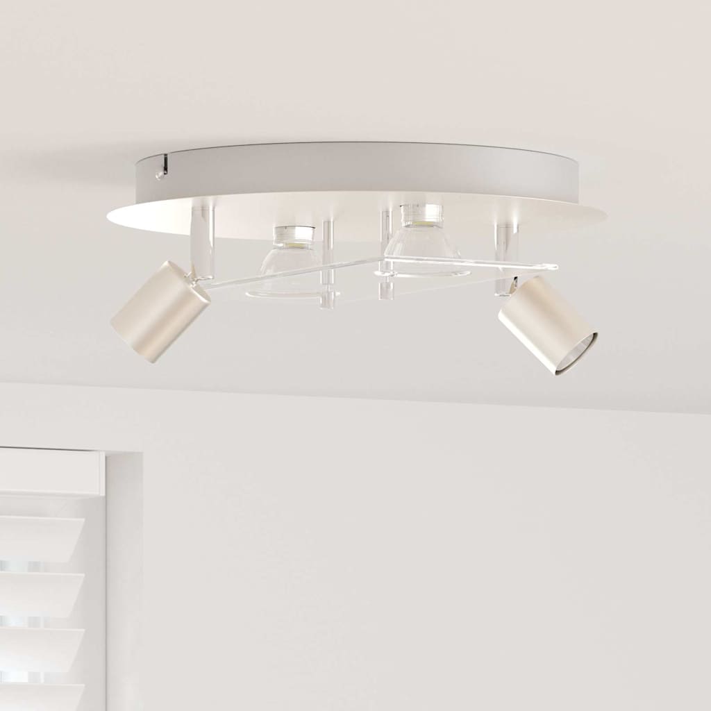 Ceiling Spotlight Silver 29 x 29 x 11 cm Steel and glass