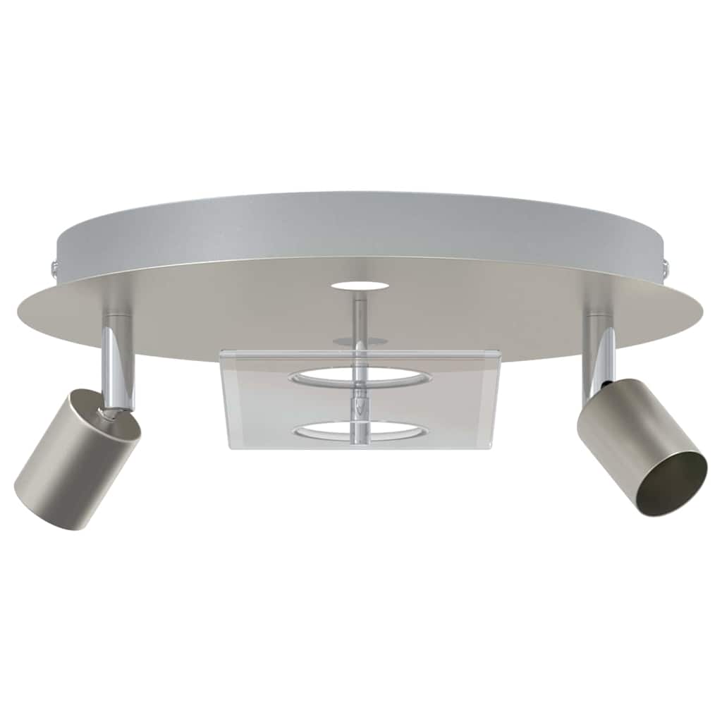 Ceiling Spotlight Silver 29 x 29 x 11 cm Steel and glass