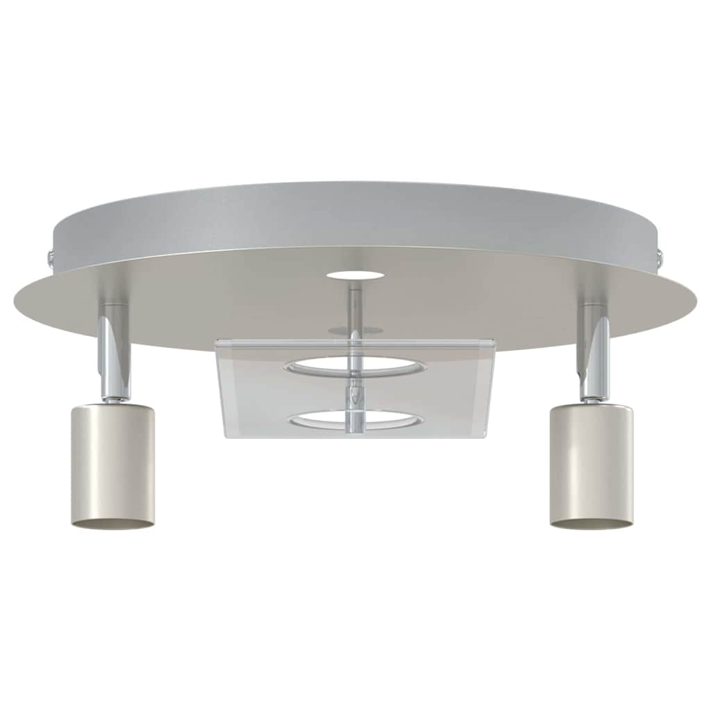 Ceiling Spotlight Silver 29 x 29 x 11 cm Steel and glass