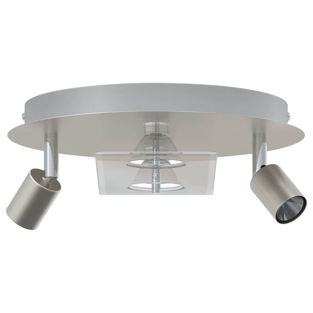 Ceiling Spotlight Silver 29 x 29 x 11 cm Steel and glass