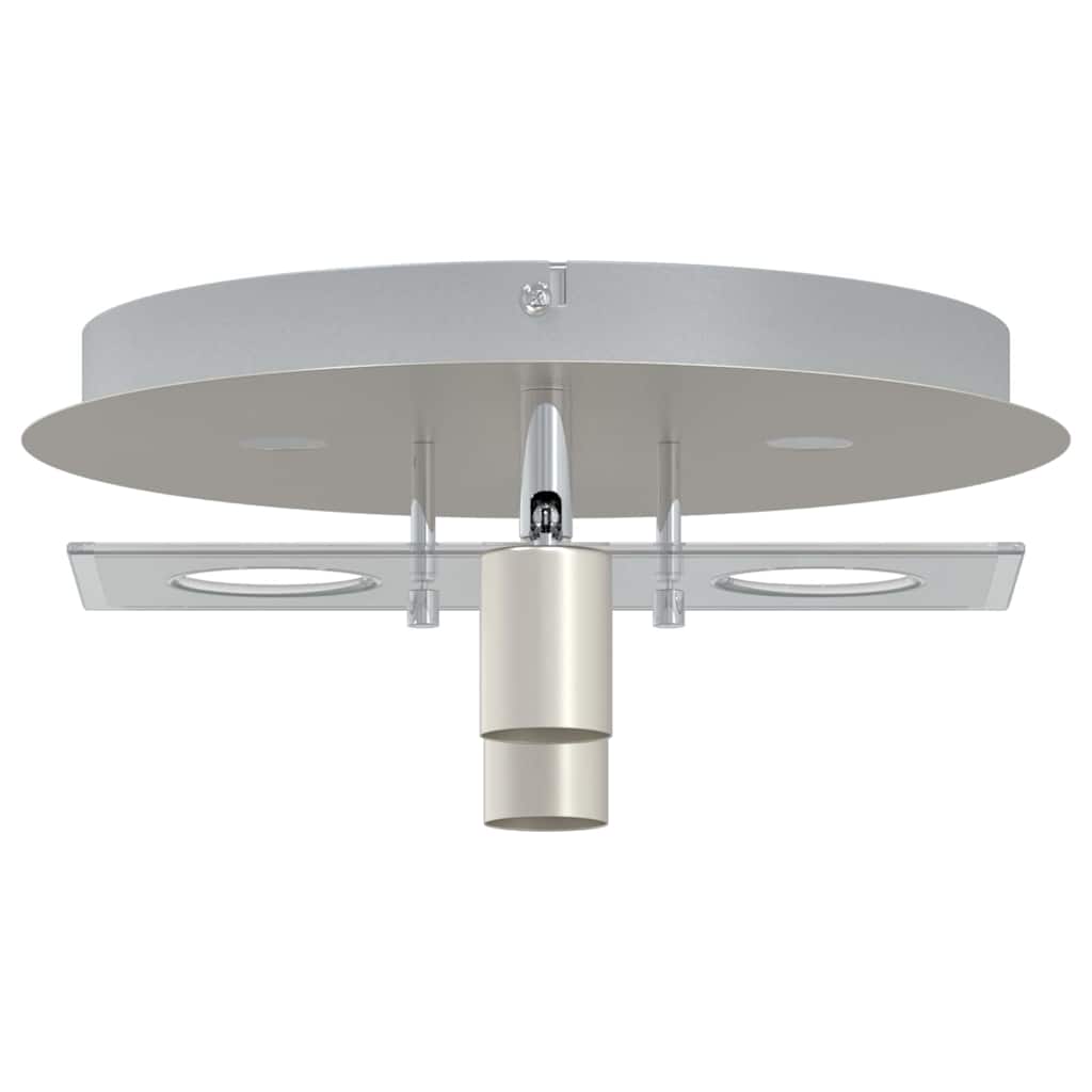 Ceiling Spotlight Silver 29 x 29 x 11 cm Steel and glass