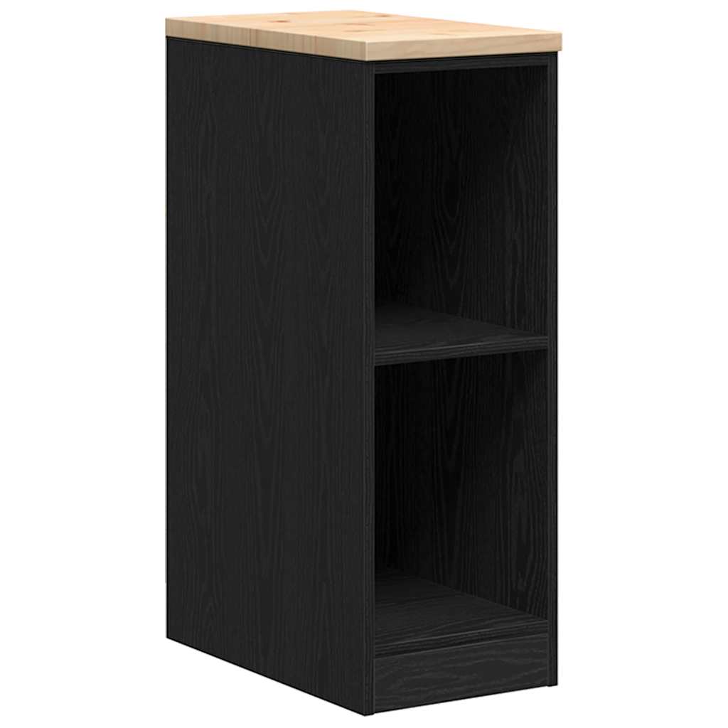 Garage Cabinets 2 pcs Black Engineered Wood