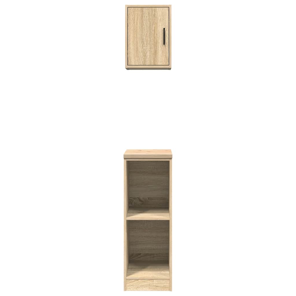 Garage Cabinets 2 pcs Sonoma Oak Engineered Wood