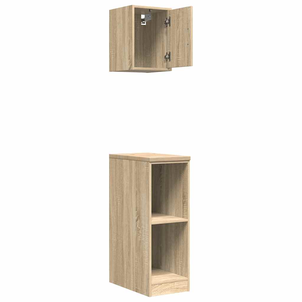 Garage Cabinets 2 pcs Sonoma Oak Engineered Wood