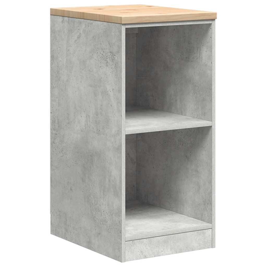 Garage Cabinets 2 pcs Concrete Grey Engineered Wood