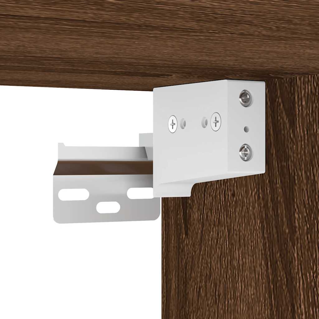 Garage Cabinets 2 pcs Brown Oak Engineered Wood