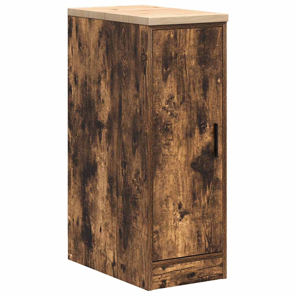 Garage Cabinets 2 pcs Smoked Oak Engineered Wood