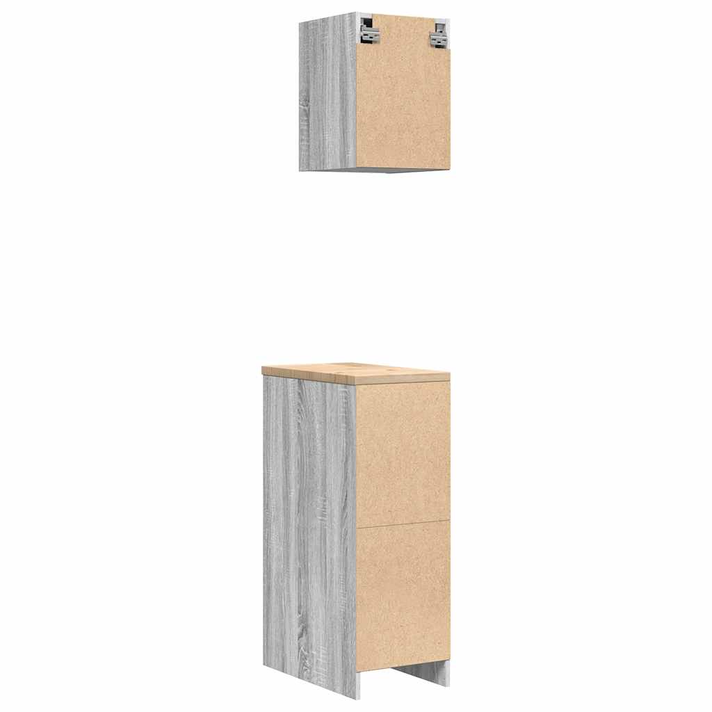 Garage Cabinets 2 pcs Grey Sonoma Engineered Wood