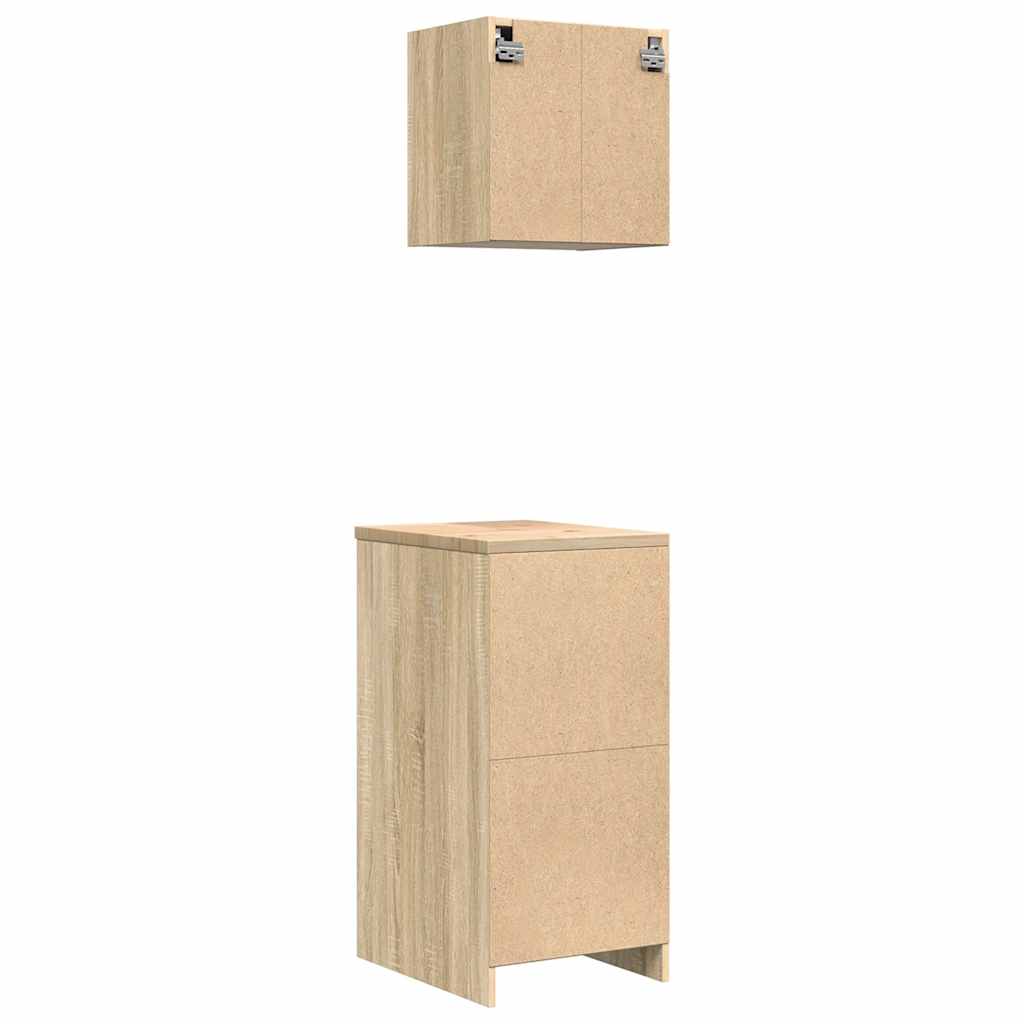 Garage Cabinets 2 pcs Sonoma Oak Engineered Wood