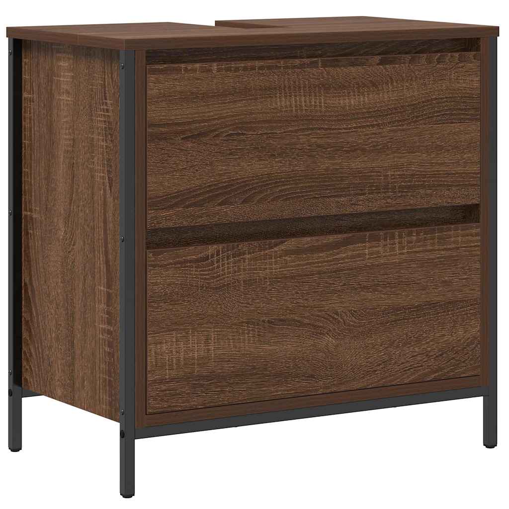 Bathroom Furniture Set with Shelf 5 pcs Brown 76.5 x 35 x 95 cm