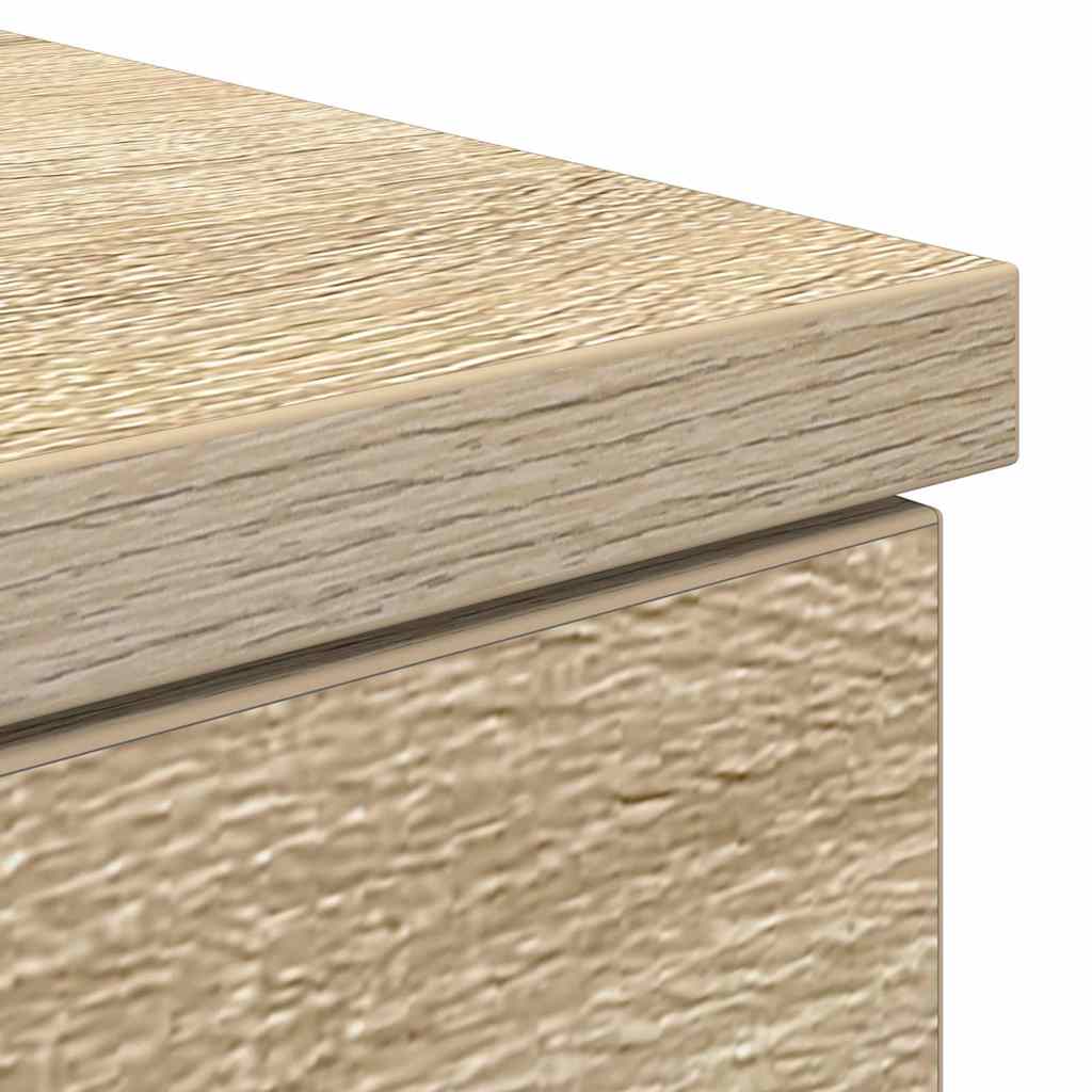 Desk with Drawer Sonoma oak 140 x 49 x 76 cm Engineered wood