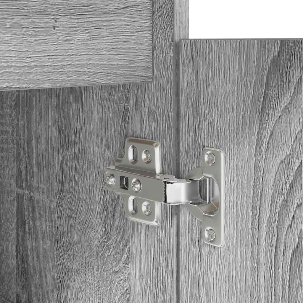 Desk with Drawer Grey sonoma 140 x 49 x 76 cm Engineered wood