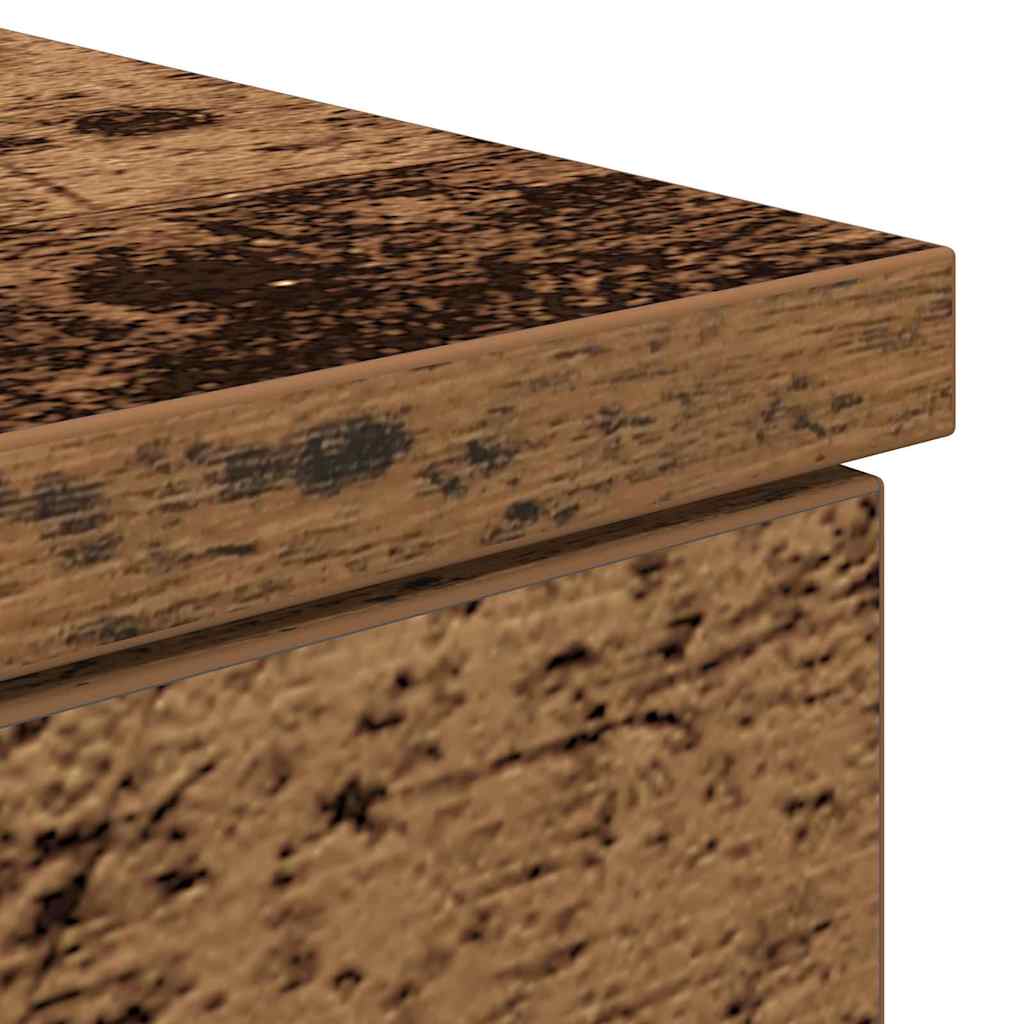 Desk with Drawer Old wood 140 x 49 x 76 cm Engineered wood