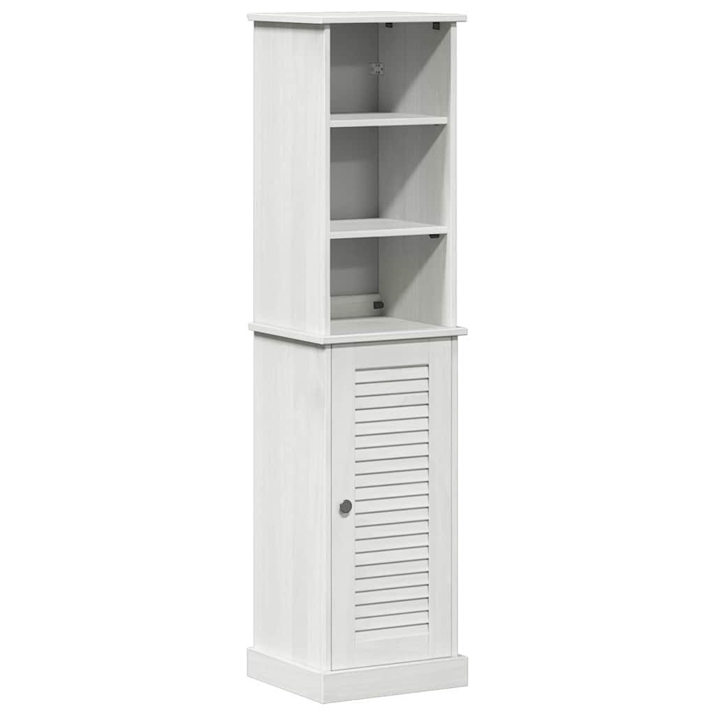 Bathroom Furniture Set with Shelf VIGO 2 pcs Brown and White