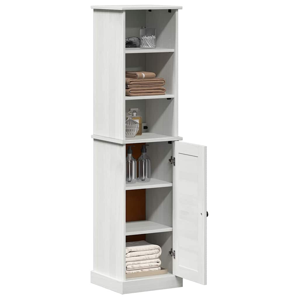 Bathroom Furniture Set with Shelf VIGO 2 pcs Brown and White