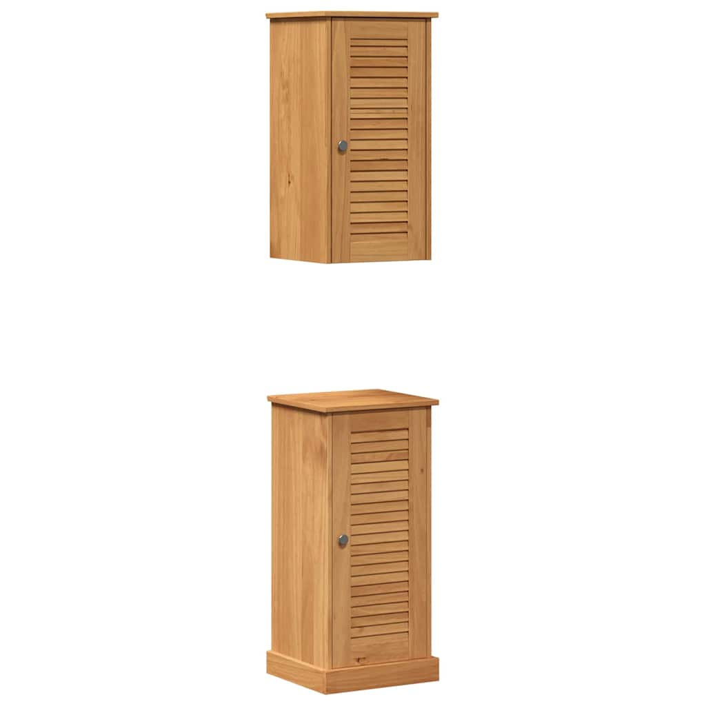Bathroom Furniture Set VIGO 2 pcs Brown and Honey brown
