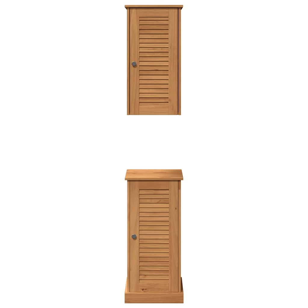Bathroom Furniture Set VIGO 2 pcs Brown and Honey brown